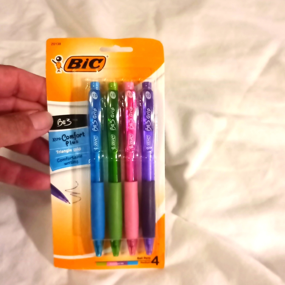 Bic 1mm Triangle Grip Pens